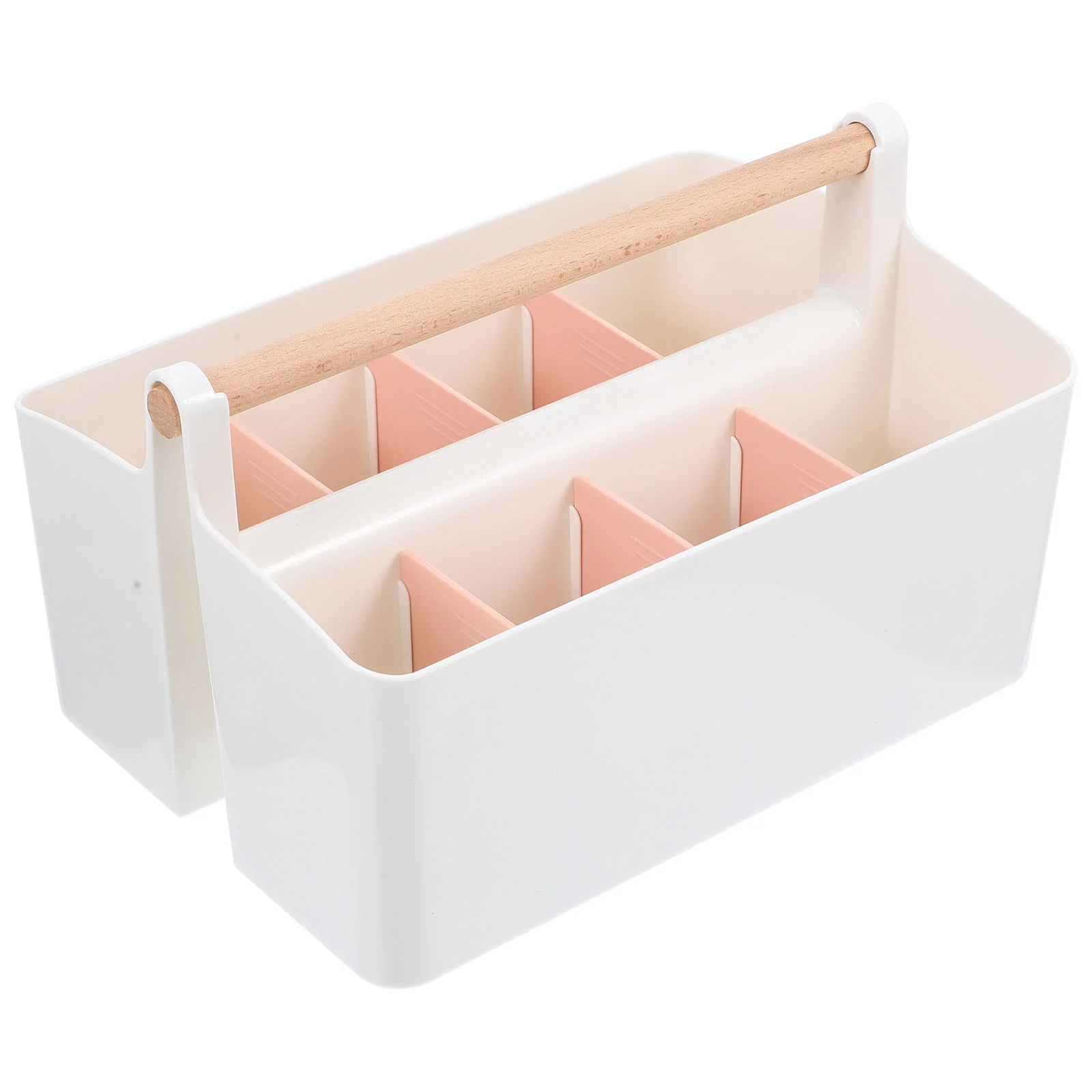 

Desktop Sundries Management Holder Portable Storage Case With Handle Cosmetics Container Home Supply