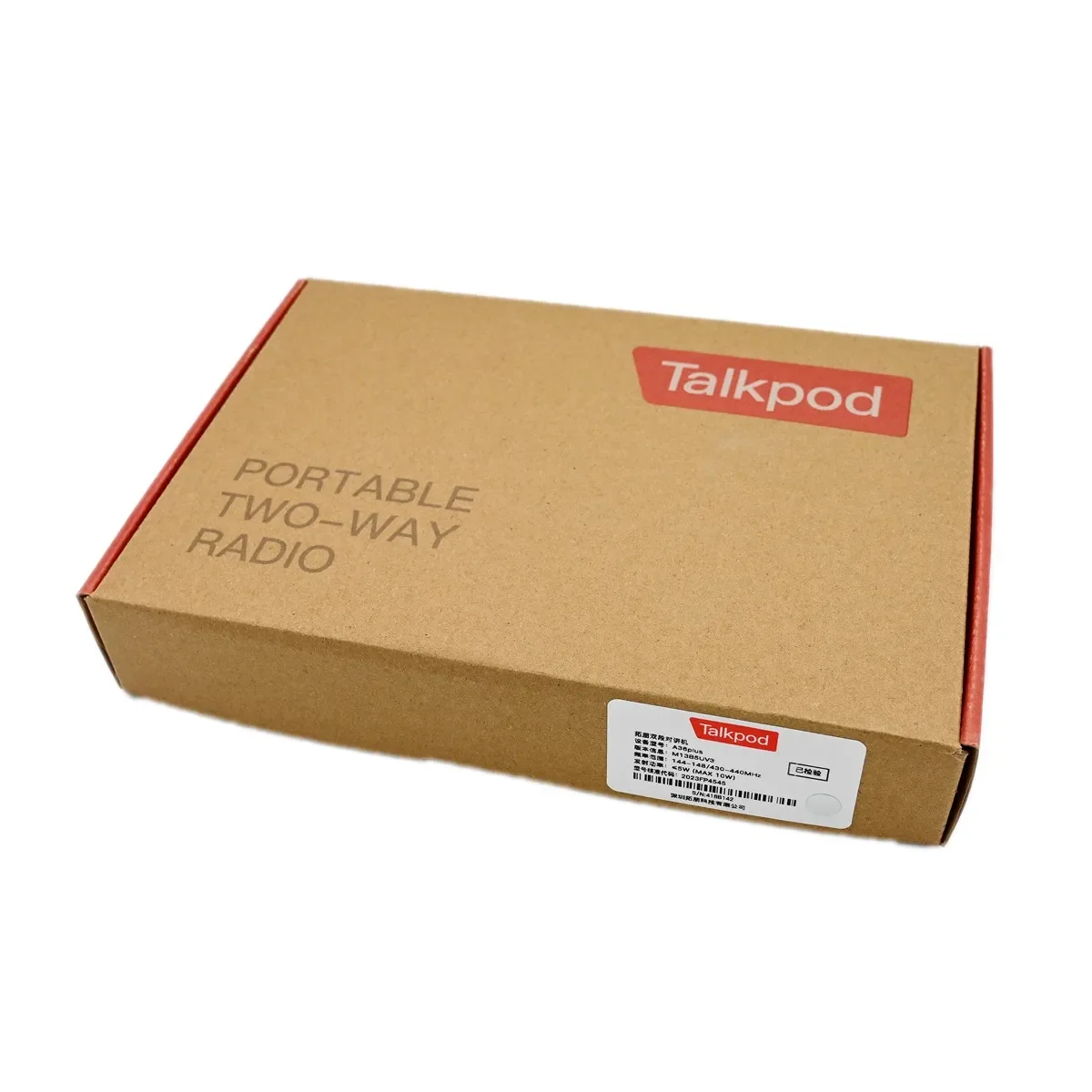 Двухстороннее радио Talkpod A36plus прозрачное водонепроницаемое УКВ увч 10 Вт макс.