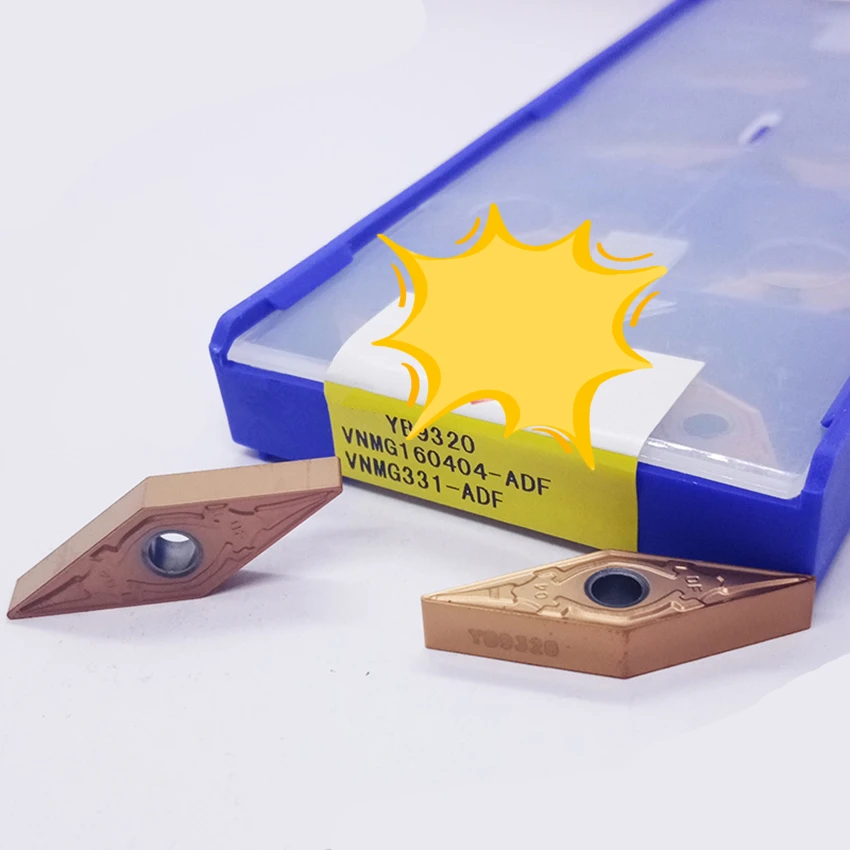 

ZC-CT VNMG160404-ADF YB6315 / VNMG160408-ADF YB6315 / VNMG160404-ADF YB9320 / VNMG160408-ADF YB9320 carbide inserts 10PCS/BOX