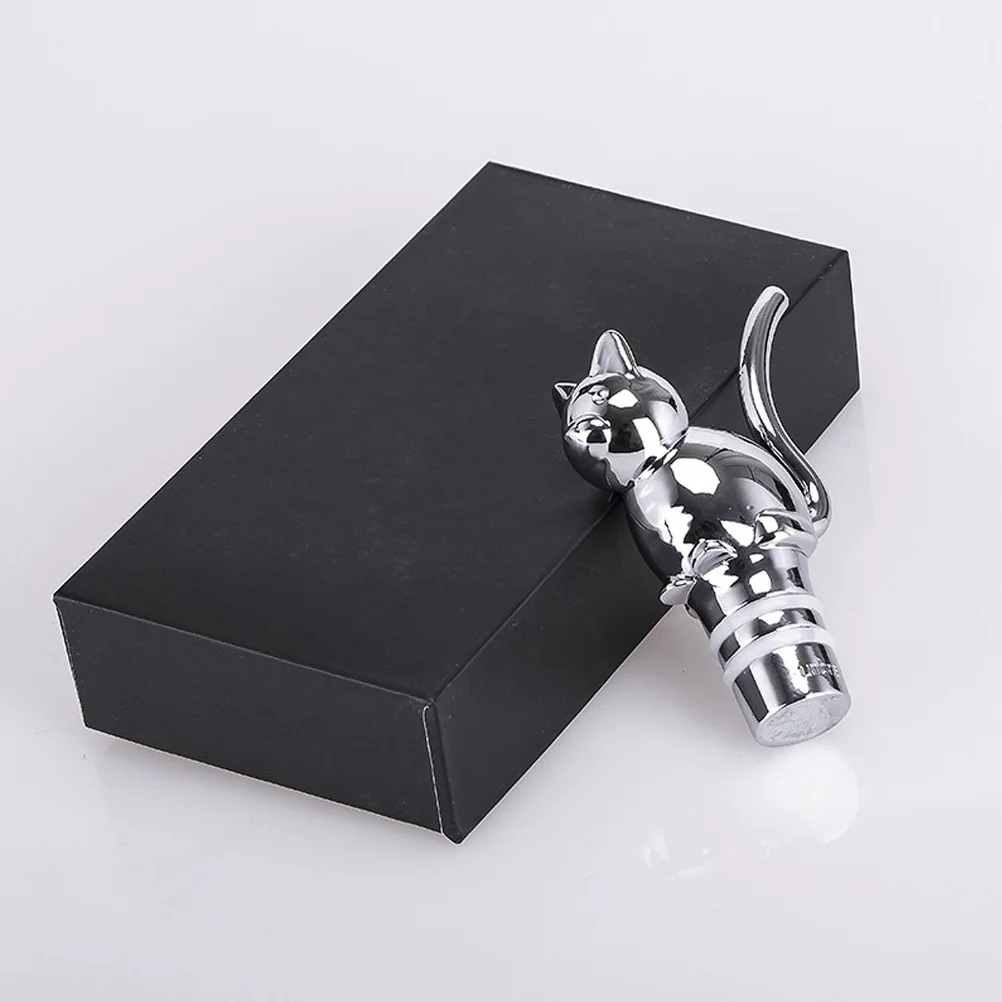 Пробка для бутылки с изображением кота сплав декоративная новинка барная посуда