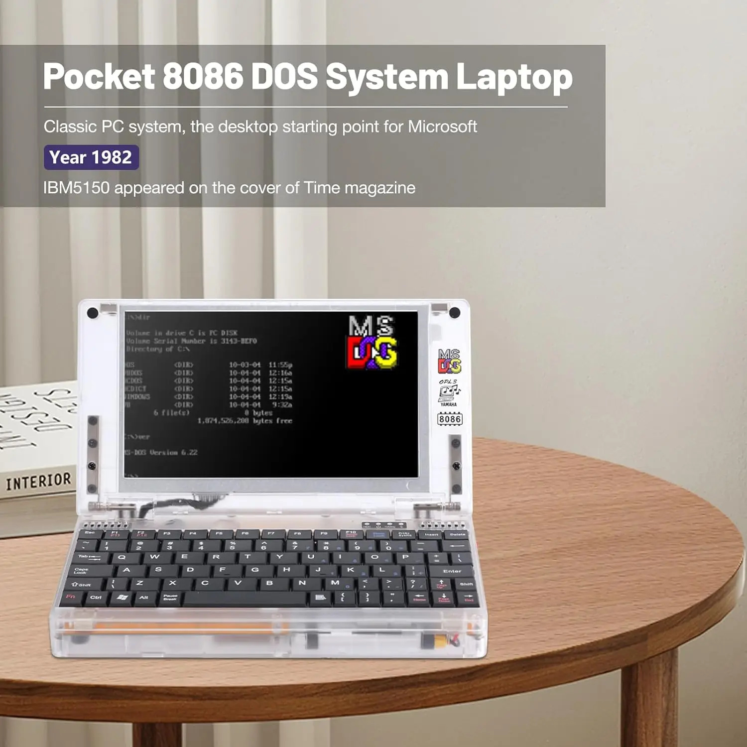 Ретро-ноутбук Pocket8086 CPU PC-XT 15 6-дюймовый мини-ноутбук совместимый с системой MS-DOS
