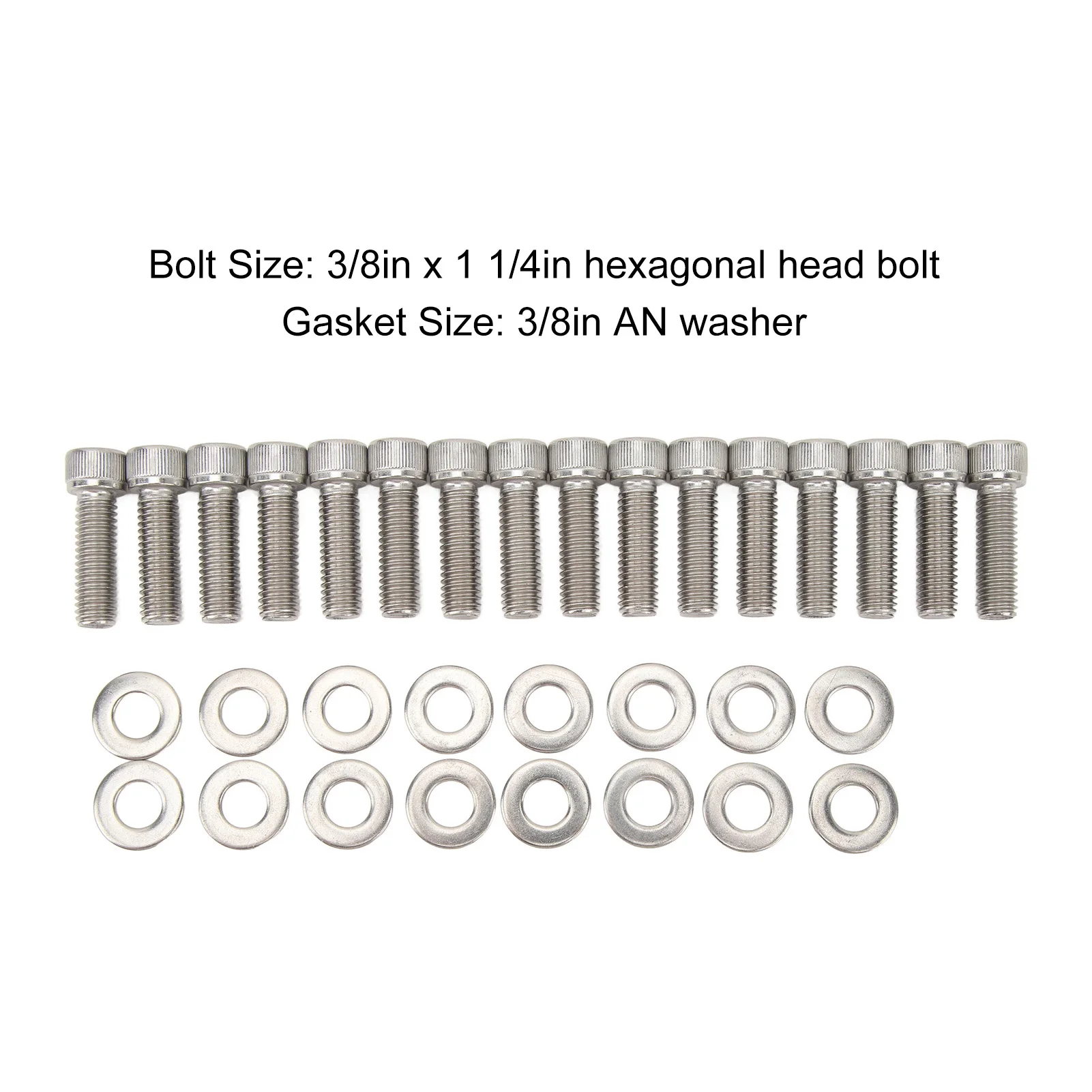 Комплект сменных болтов головки цилиндра из нержавеющей стали 16 шт. для