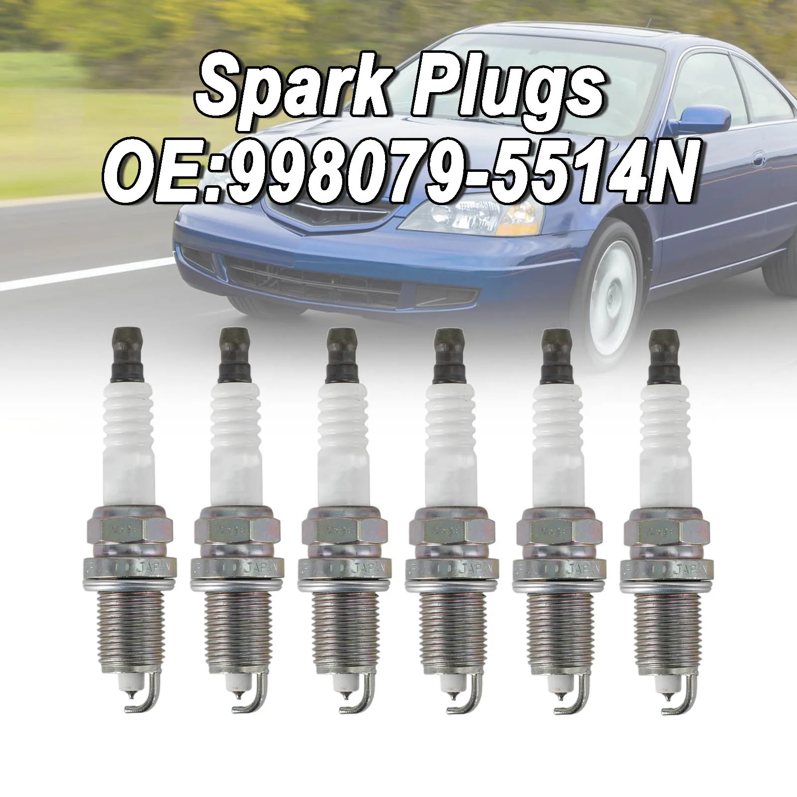 

Свеча зажигания Areyourshop 6x 98079-5514N PZFR5F-11 4363 для Honda Accord, запчасти для автомобильных аксессуаров