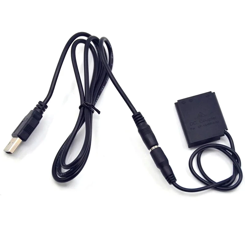

CP-45 Coupler Li40B Li42B Fake Battery+USB Power Bank Cable For Pentax D-Li63 Fujifilm NP45 Nikon EN-EL10 KLIC-7006 Casio EX-Z1