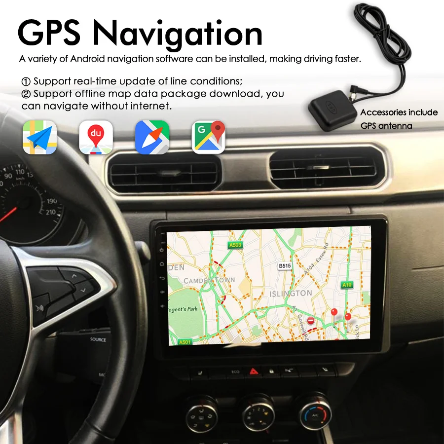 Автомагнитола на Android 13 стерео аудио плеер мультимедийный GPS для Renault Duster HM 2 II 2020