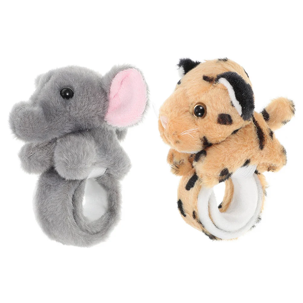 

2pcs Jungle Party Slap Bracelet Plush Slap Bracelet Cartoon Animal Slap Bracelet Kids Slap Wristband