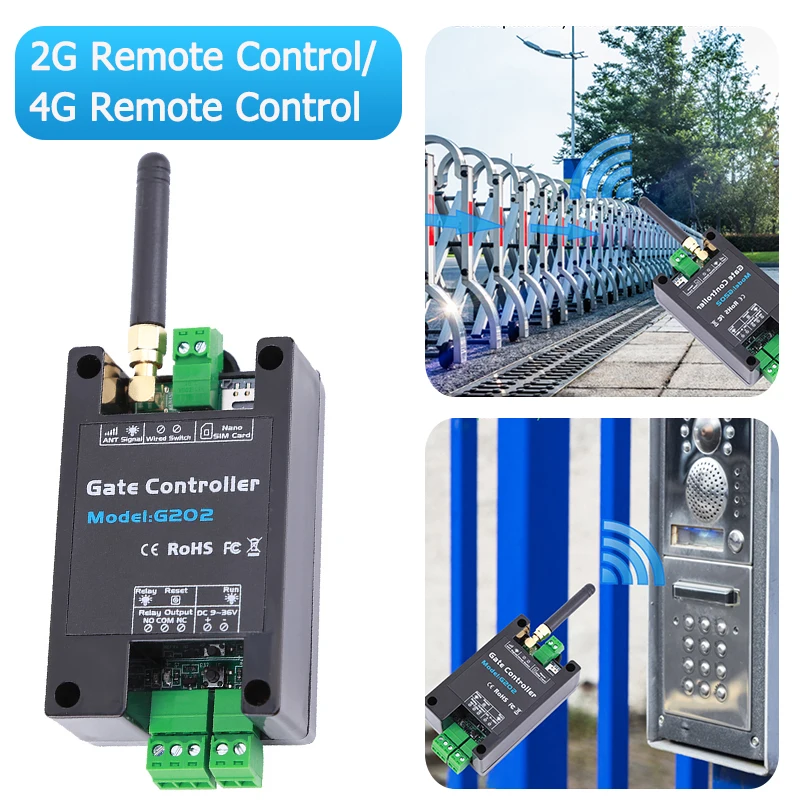 

G202 2G пульт дистанционного управления 200 пользователей GSM реле открывания ворот беспроводной доступ к двери открывание двери по бесплатному звонку 850/900/1800/1900 МГц