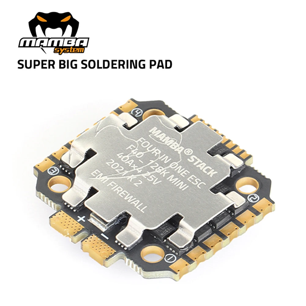 

DIATONE MAMBA F40 _ 128k blheli _ 32 MINI 40A 4 в 1 ESC 2-6S Dshot300/600/1200 электронный контроллер скорости 20 мм x 20 мм для FPV дрона