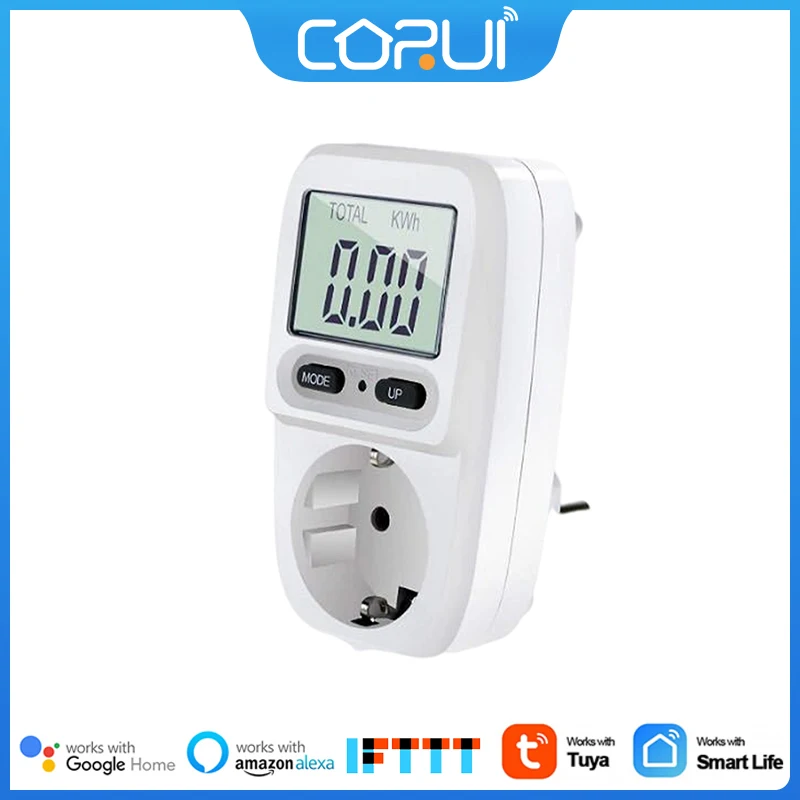 

CoRui Energy Cost Meter Electric Bill Meter Electric Energy Meter Energy Cost Meter With LCD Screen Overload Protection