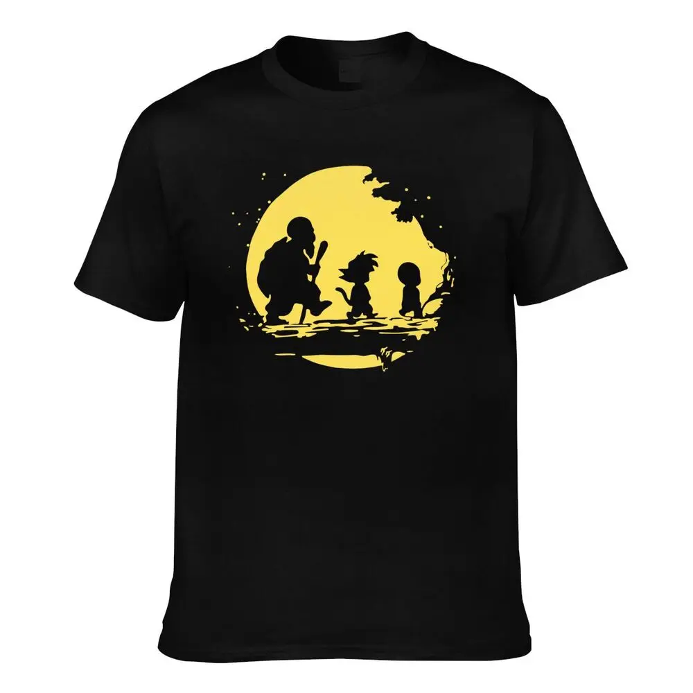 

Anime T Shirts Men Pure Cotton Casual T-Shirt Round Neck Manga Tees Short Sleeve Clothing Big Size