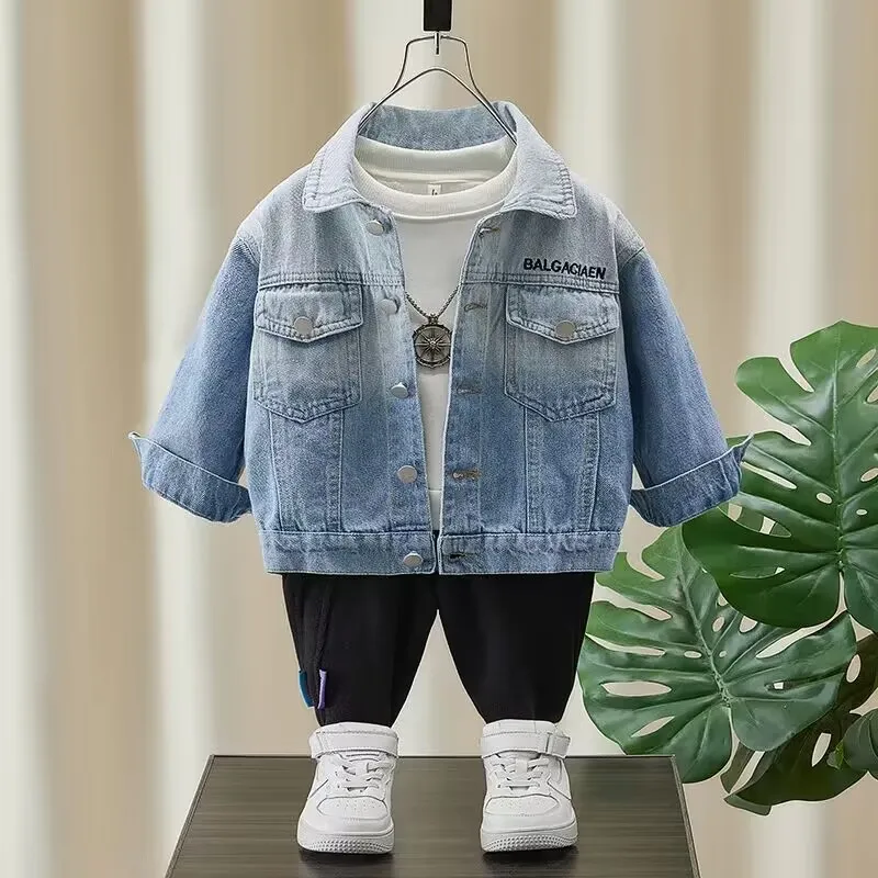 

Children's Denim Coat 2023 New Spring and Autumn Wear Boys Baby Casual Jacket Top Thin Children's Jeans