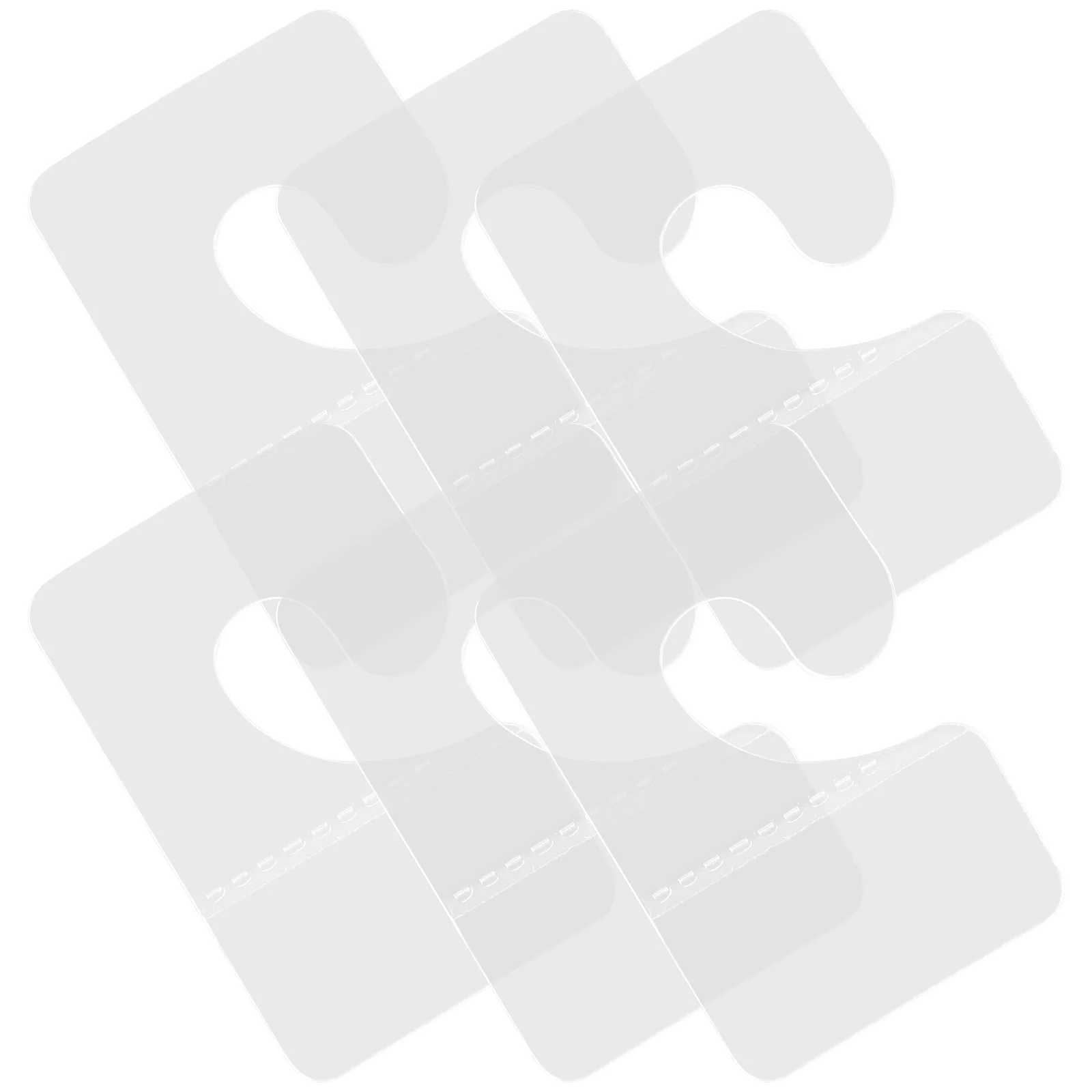

100 Pcs Aircraft Hole Hook Clear Hooks Hanging Label Sticky Tabs Wall Pvc Display