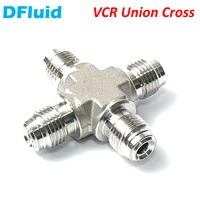 vcr fitting male union cross stainless steel 316 face seal fitting uhp fitting 14 38 12 34 inch high purity replace swagelok