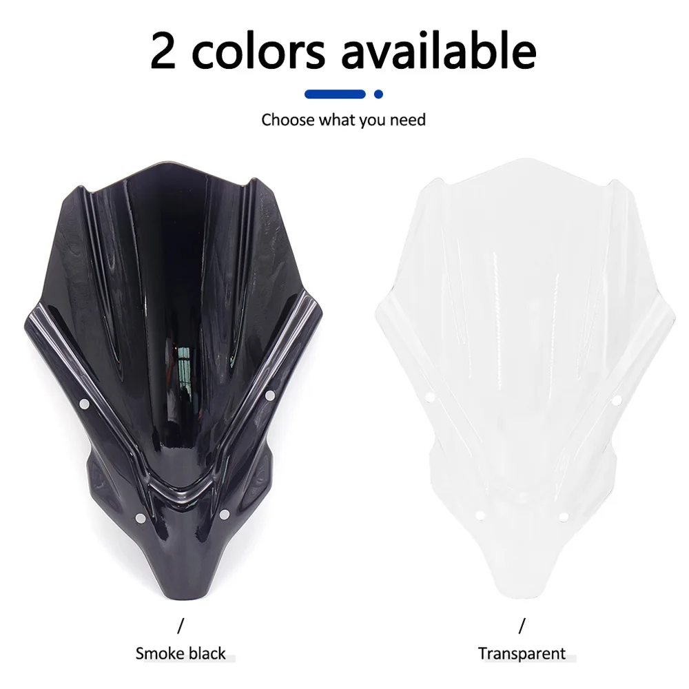 

New 2021- Motorcycle Windshield WindScreen Front Screen For Yamaha MT-07 MT 07 MT07 mt07 Accessoris Transparent/Smoke black