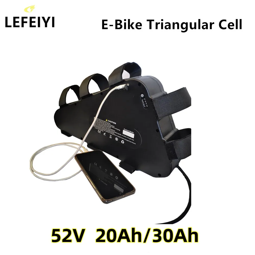 

52V 20AH 30AH Triangle Battery 18650 For Bafang 250-1800W Electric Bike