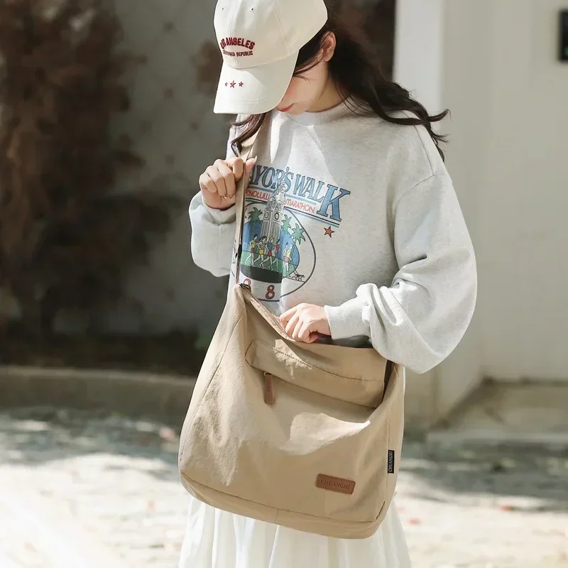 Сумка через плечо для мужчин и женщин большой холщовый мессенджер студентов