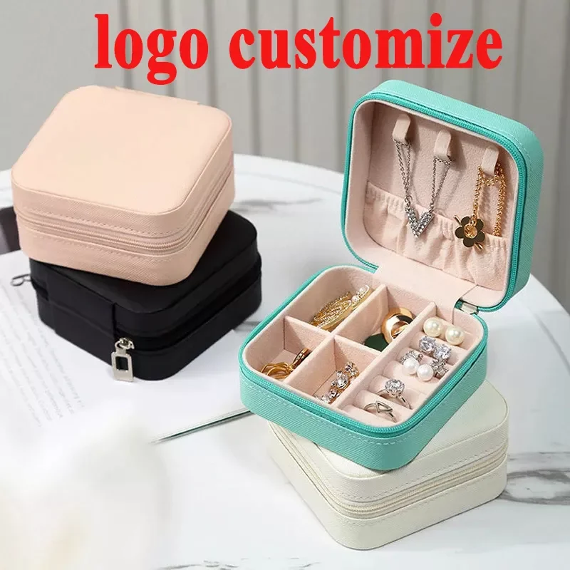 

2022 Jewelry Organizer Display Travel Jewelry Case Boxes Portable Jewelry Box Leather Storage Joyeros Organizador De Joyas