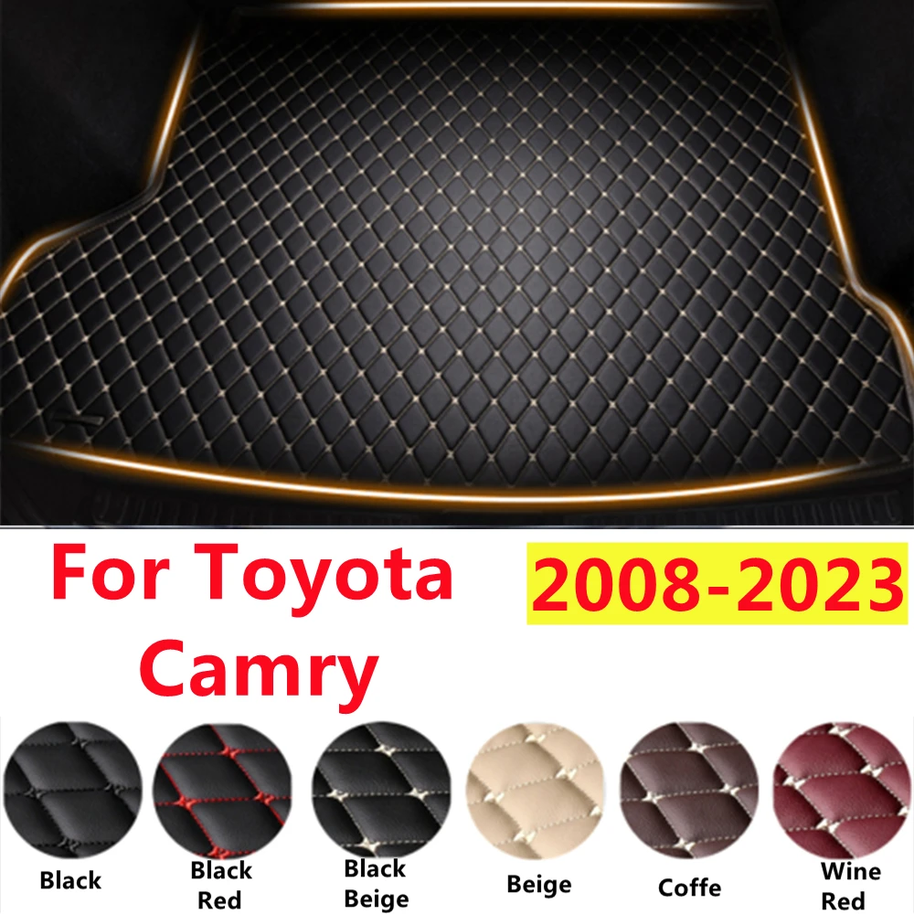 

SJ XPE кожаные автомобильные коврики для багажника на заказ подходят для Toyota Camry 2008-09-10-11-12-2023 всепогодные водонепроницаемые коврики для багажника