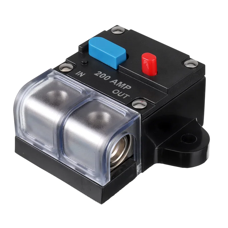 

200A Circuit Breaker Resettable Circuit Breaker 200 Amp Resettable Circuit Breaker Manual Reset Button for Car Audio