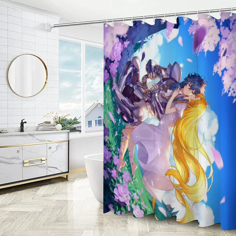Saint Seiya Занавеска Для Душа Ванной Комнаты Экологически Чистый Полиэстер