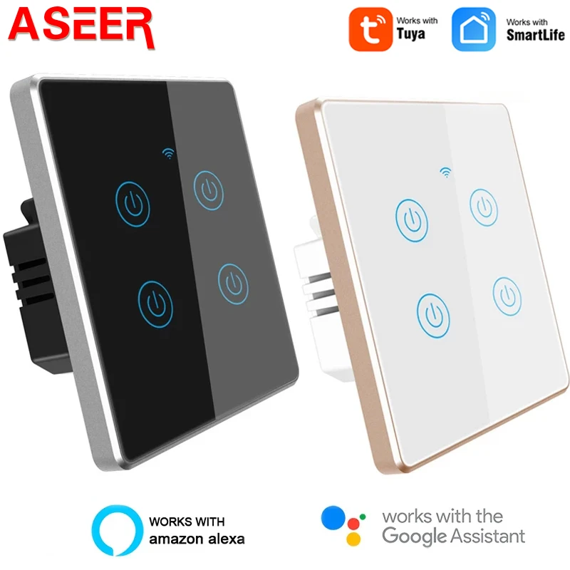 Умный сенсорный высветильник ель ASEER Tuya с металлической рамкой и поддержкой Wi-Fi