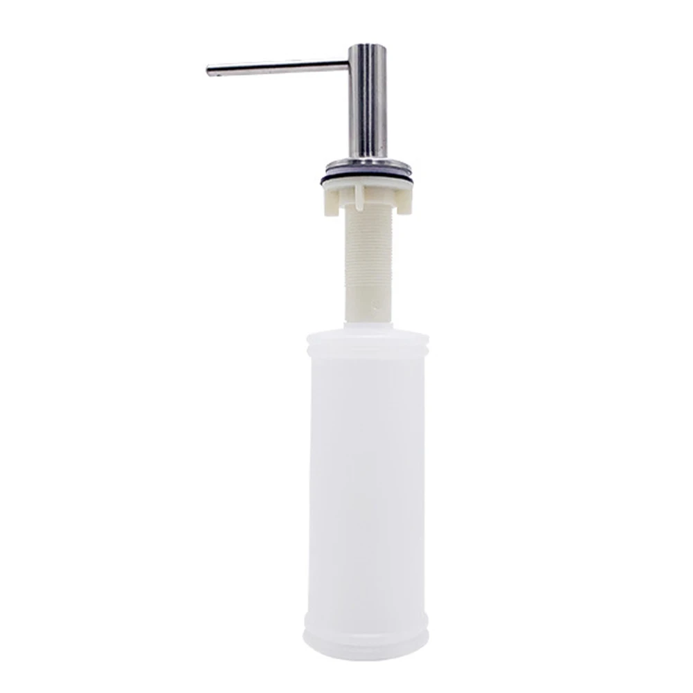 

Alkali Resistant Soap Dispenser Soap Dispenser 350ml Capacity ABS Bottle ABS Plastic Hand Pump Kitchen Sink Silver Color