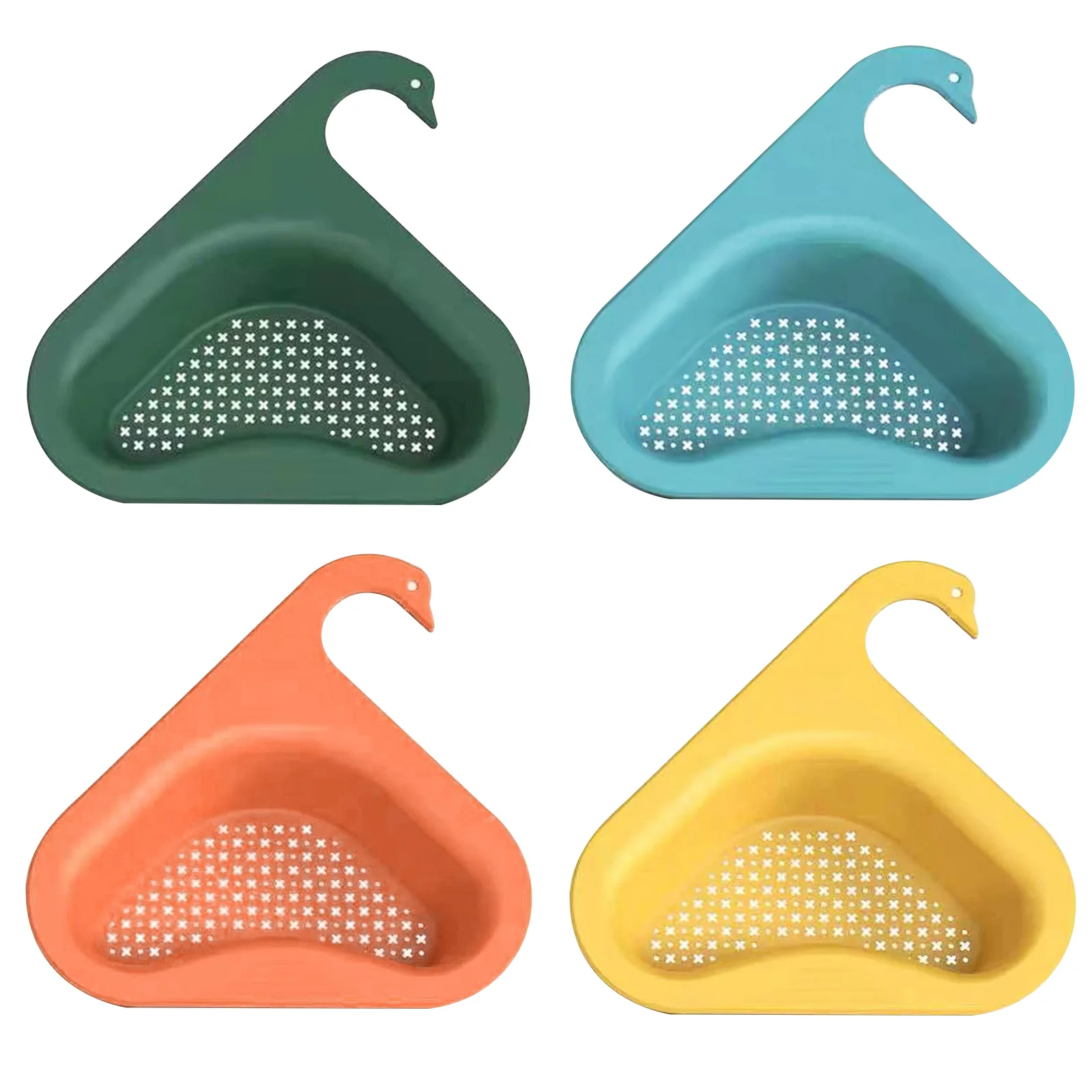 

Kitchen Sink Food Waste Filter Multi-Function Drain Rack Triangular Sink Drain Shelf Hanging Sink Drainer Storage