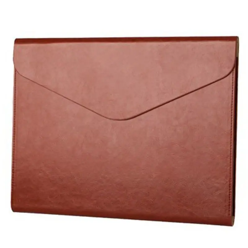 

A4 Leather Large Capacity Storage File Bag Business Office Materials File Bag Multifunctional Folder