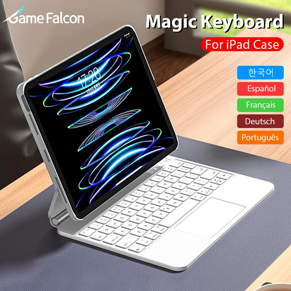 Magnetic Keyboard Case For Ipad Pro 12.9 2022 6th 11 12 9 5th Funda For Ipad 10th Generation Air 5 4 10.9 4th Gen Magic Cover