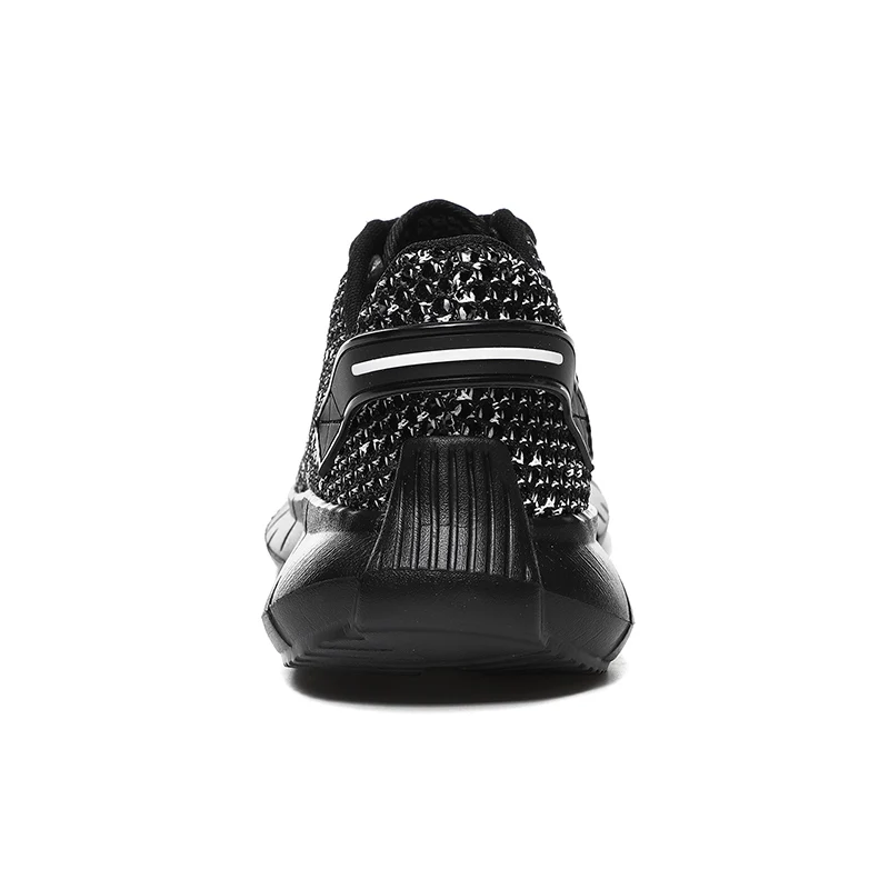 Men's Large Hole Fly Knit Sneakers Cushioning Motion Control Men's Running Shoes Light Foam Sneakers Marathon Shoes