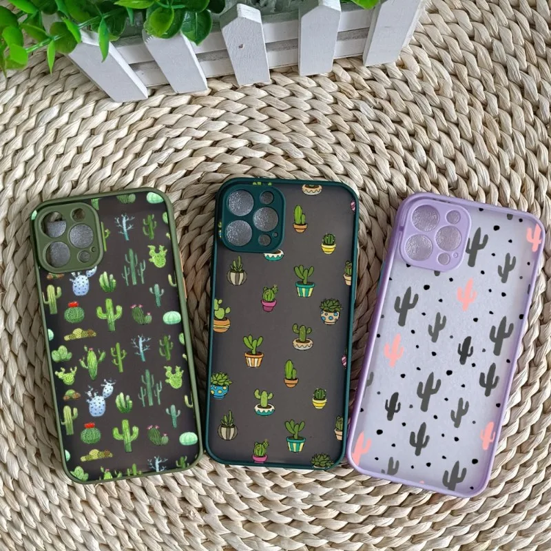 

Чехол для телефона с мультяшным КАКТУСОМ для IPhone 14 13 12 11 Mini Pro Max XS X Max XR 8 7 Plus SE 2022, цветной чехол для телефона