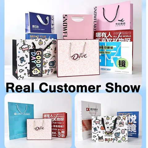 10-50 шт. подарочные пакеты, многоразовые бумажные сумки для вечеринок с ручками, сумки с принтом вашего логотипа, сумки с логотипом на день рождения, бутиковые сумки на заказ