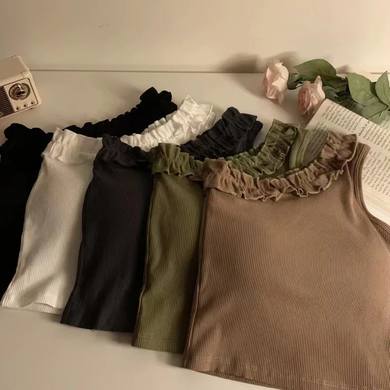 Короткий жилет с наклонными плечами женский весенне-летний корейский 2024 новый Sle