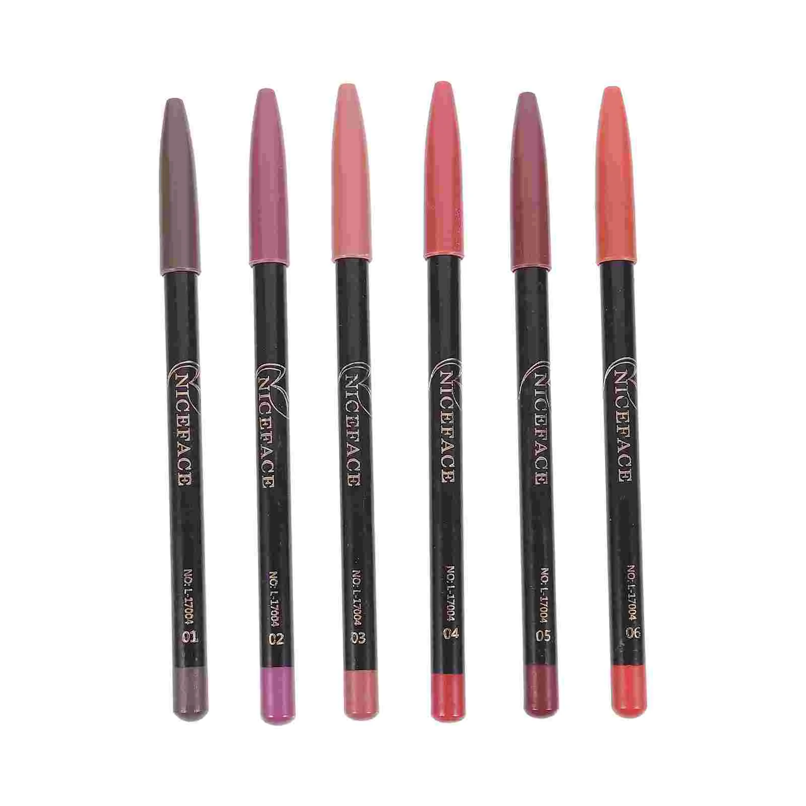 

6pcs Lip Smooth Safe Matte Colorful Lip Pencils Lip Pencils for Lady