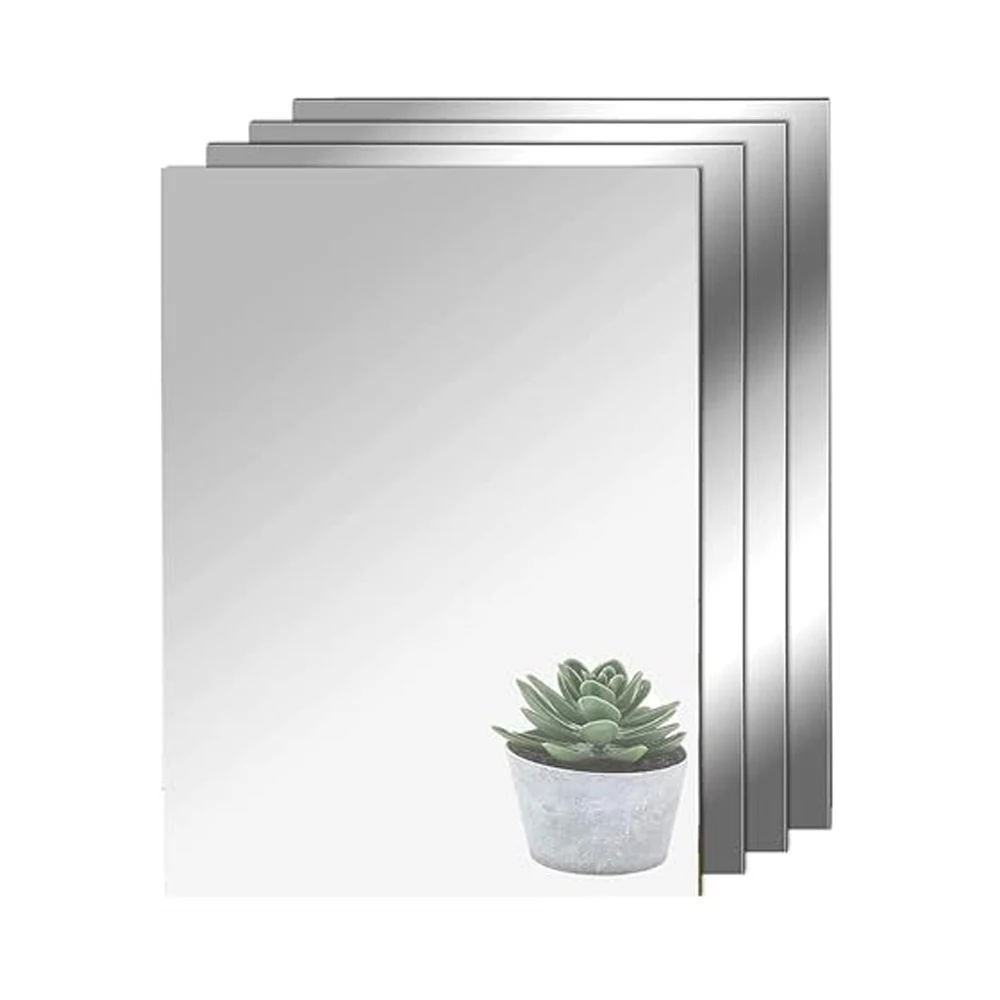 

Акриловые зеркальные наклейки для декора стен, набор из 4 штук