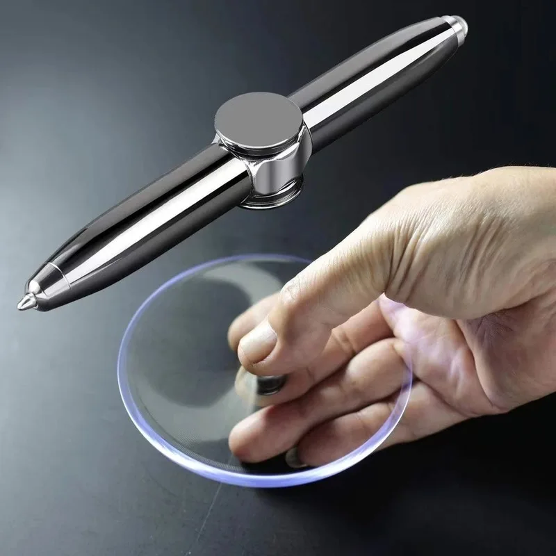 Creative Multi-Function LED Pen Spinning Decompression Gyro Metal Ballpoint Pen Fashion Office School Supplies Writing Pens Creative Multi-Function LED Pen Spinning Decompression Gyro Metal Ballpoint Pen Fashion Office School Supplies Writing Pens