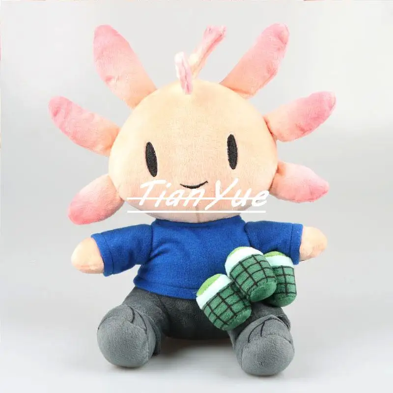 

Милый SMG4 AXOL Axolotl с бомбой, плюшевая игрушка, детский подарок, 30 см