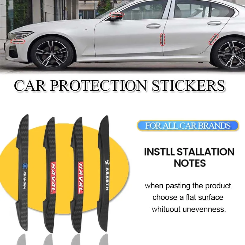 

4PCS Car Anti-Collision Door Protector Side Edge Protection Stickers for KIA Toyota Honda Nissan Hyundai Ford VW Accessories
