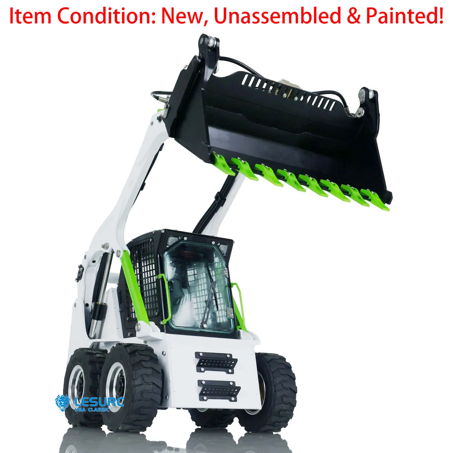 LESU окрашенный металл 1/14 колесный мини-погрузчик RC гидравлический погрузчик Aoue Lt5H