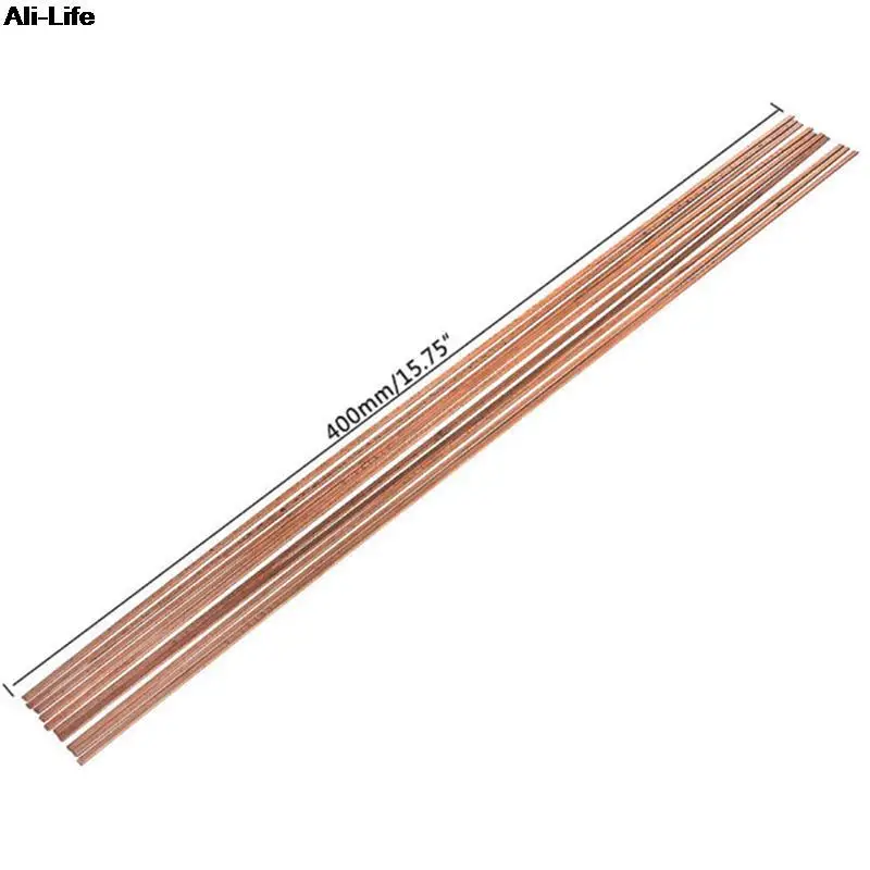 

10pcs/lot Welding Solder Rods 1.3x3.2*400mm Gold Brazing Welder Rods Brass Copper K Gold Platinum Jewelry For Welding Tools
