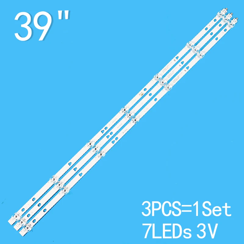 

New 3PCS/lot 710mm 7LEDs 3V For 39" TV 39D07A-ZC26AG-01 39D07A-ZC23AG-02 LED40D07A LED40D07B LE40AL88D88 L40M5-4C D40PFCNN