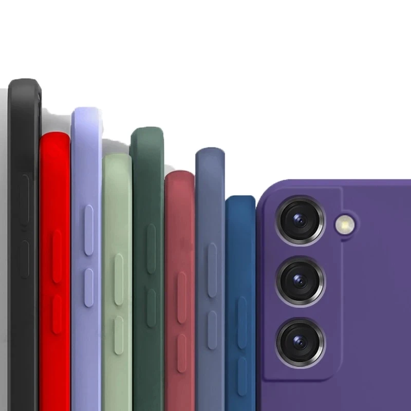 Жидкий силиконовый чехол для Samsung Galaxy S21 Plus Ultra Cover