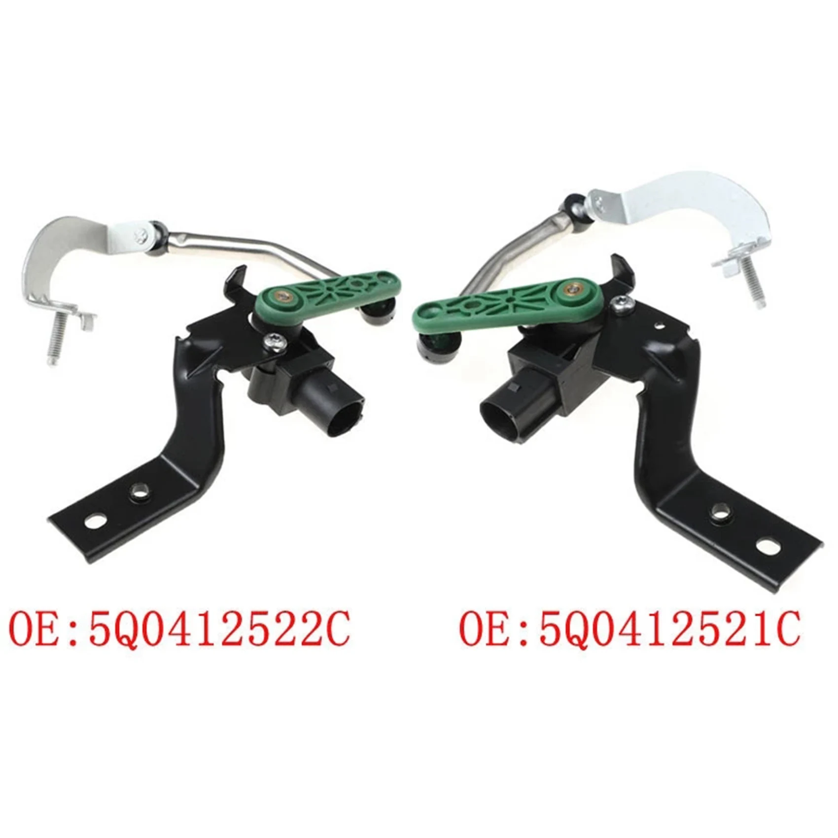

1 Pair Front Left+Right 5Q0412522C 5Q0412521C Xenon Headlight Level Sensor for Audi Seat Skoda for VW Golf 7 Tiguan