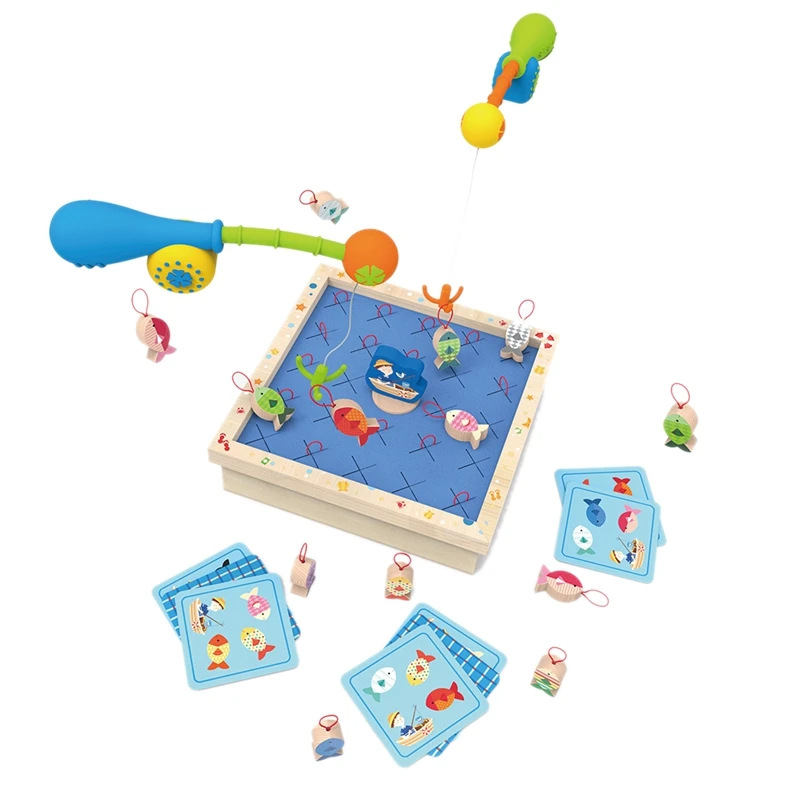 

2-In-1 Fishing Memory Game Children's Memory Training And Concentration Development Parent-Child Interactive Wooden Toys