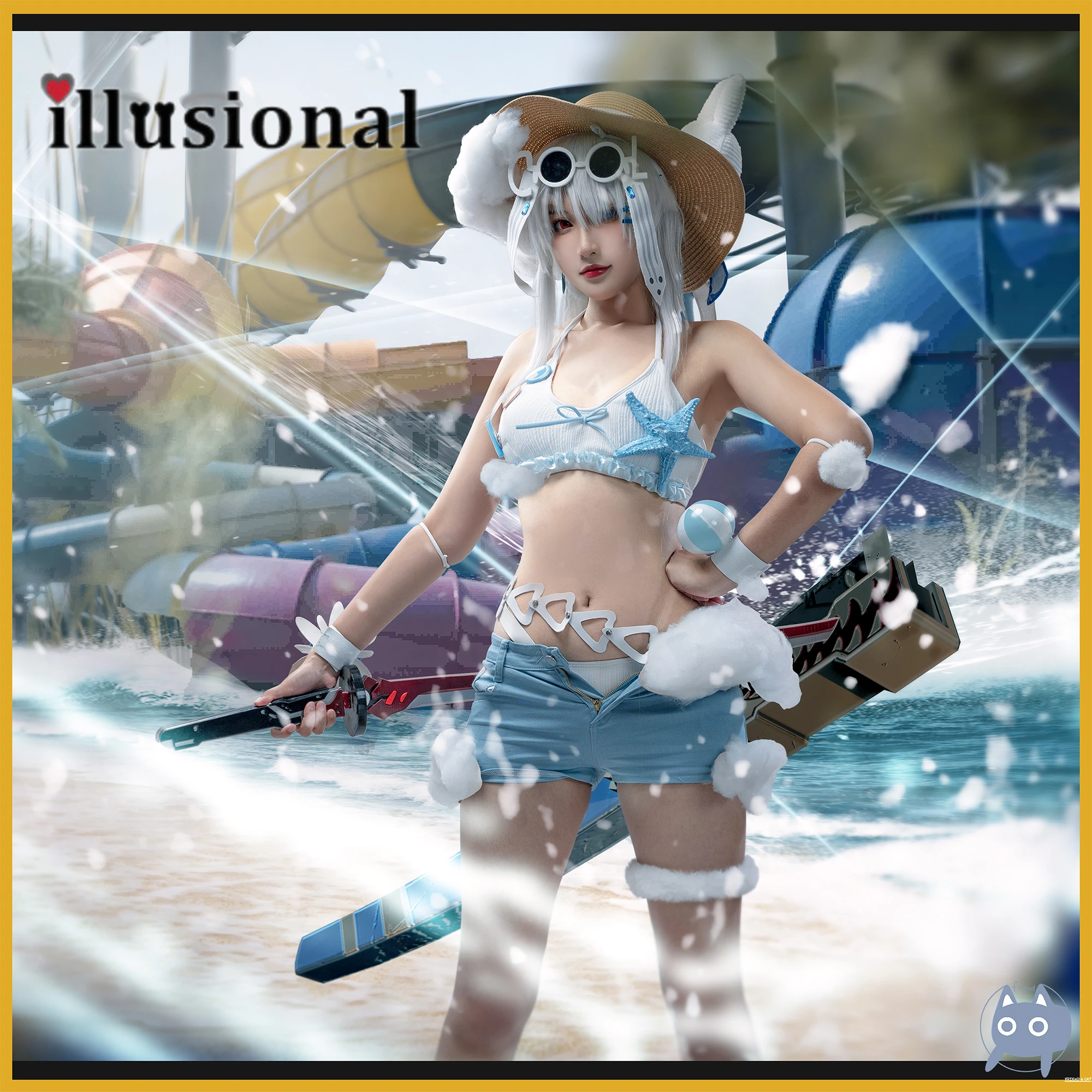 Серо-Ворон иллюзии: Карающий костюм Lucia для косплея купальник lucia летнее