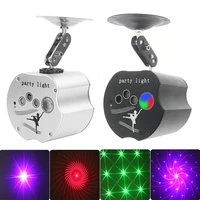 led mini laser party light usb colorful rotary remote control flash ktv bar rgb voice control stage light holiday effect light