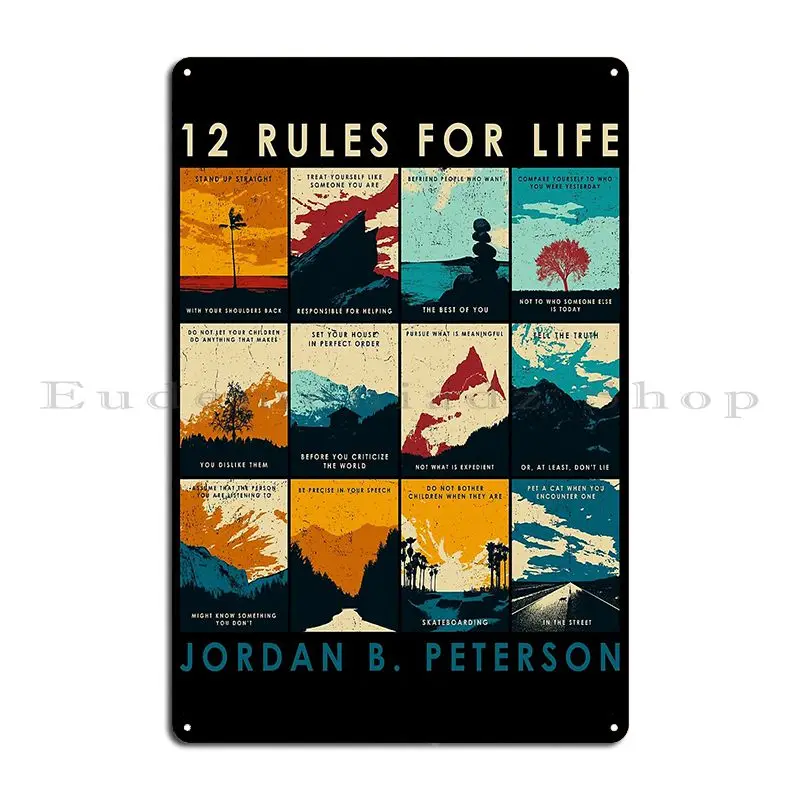 Джордан Питерсон мудрость tkподходящий металлический знак дизайн настенный