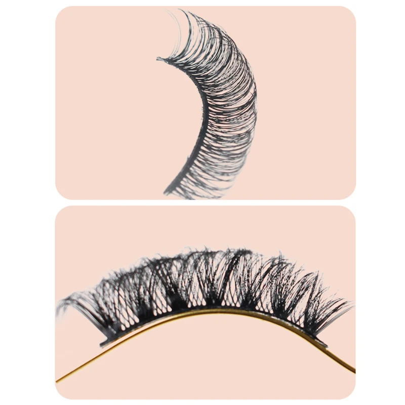 10 пар натуральных нижних ресниц для макияжа мягкие прозрачные тонкие ленты