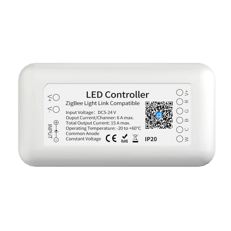 

Смарт-контроллер Tuya Zigbee 3,0, RGB + CCT, 6 контактов