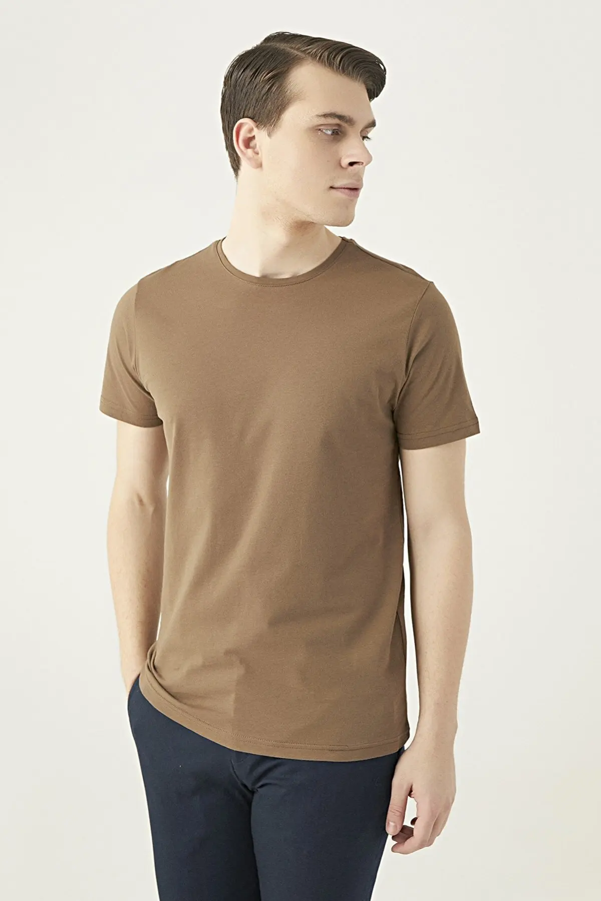 

T-shirt Slim Fit mink Color 100% Cotton T-Shirts For Men Tee For Men